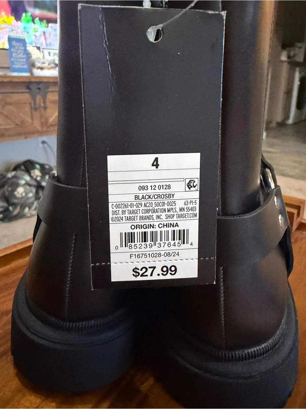 Art class Black Kids Chelsea Harness Boots